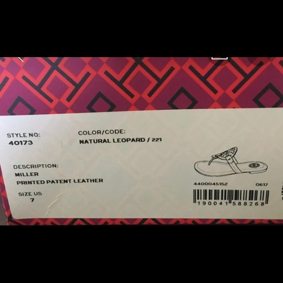 New Tory Burch Miller Leopard Sandals. - Picture 8 of 11